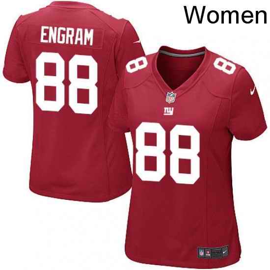 Womens Nike New York Giants 88 Evan Engram Game Red Alternate NFL Jersey